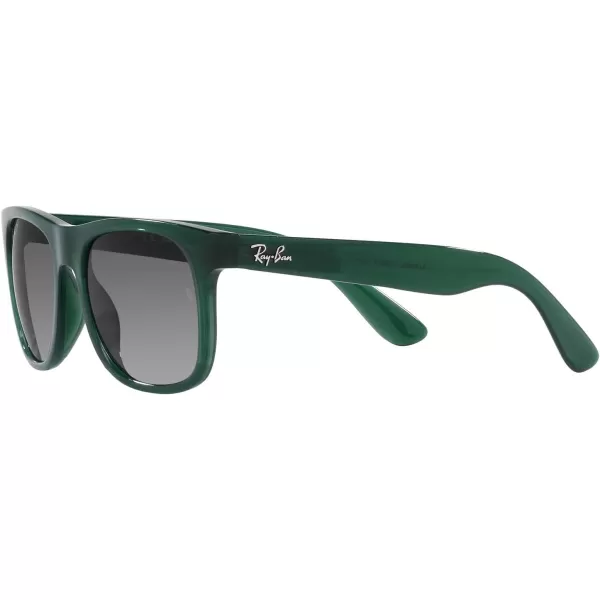 RayBan Boys Rj9069s Justin Square SunglassesOpal GreenGrey Gradient Polarized