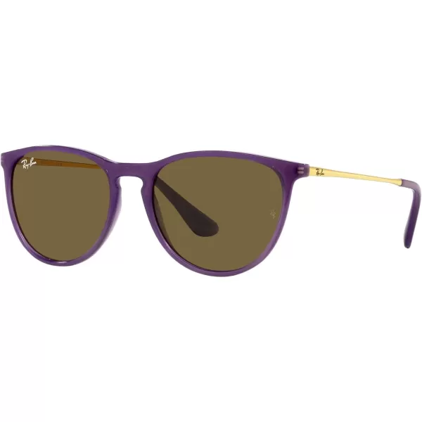 RayBan Junior Kids RJ9060s Erika Round SunglassesOpal VioletDark Brown