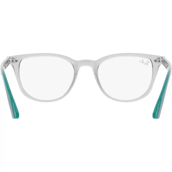 RayBan Junior Kids RY1601 Square Prescription Eyeglass FramesTransparent GreyDemo Lens