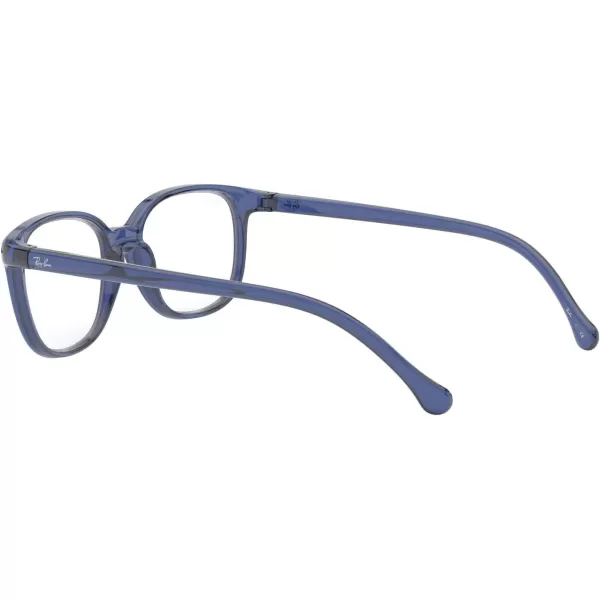 RayBan Junior Kids RY1900 Square Prescription Eyeglass FramesTransparent BlueDemo Lens