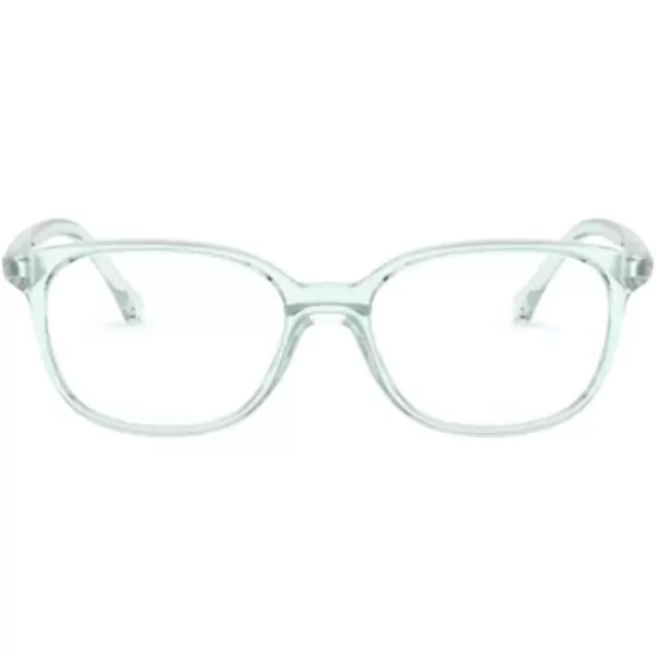 RayBan Junior Kids RY1900 Square Prescription Eyeglass FramesTransparent GreenDemo Lens