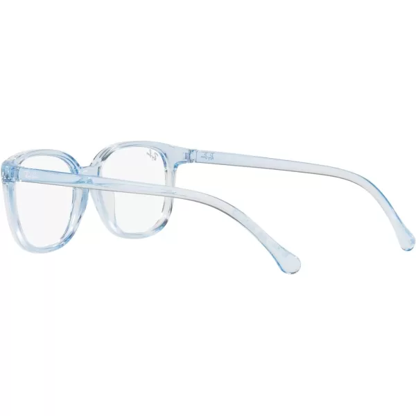 RayBan Junior Kids RY1900 Square Prescription Eyeglass FramesTransparent Light Blue