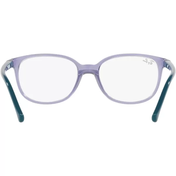 RayBan Junior Kids RY1900 Square Prescription Eyeglass FramesTransparent VioletDemo Lens