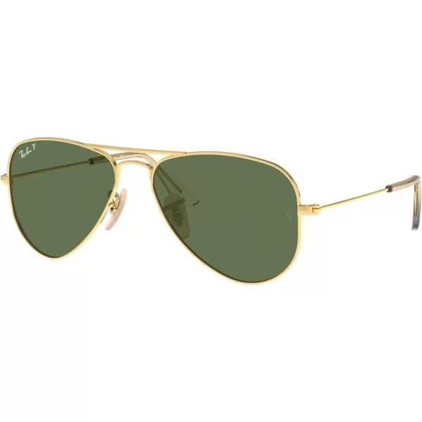 RayBan Junior Kids Rj9506s Metal Aviator SunglassesAristaGreen Polarized