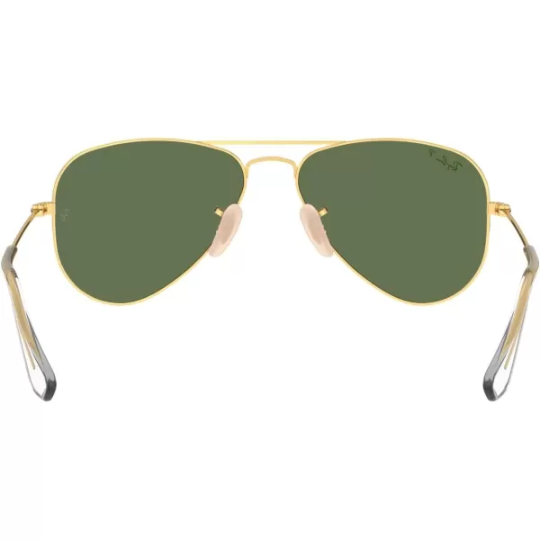 RayBan Junior Kids Rj9506s Metal Aviator SunglassesAristaGreen Polarized