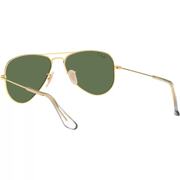 RayBan Junior Kids Rj9506s Metal Aviator SunglassesAristaGreen Polarized