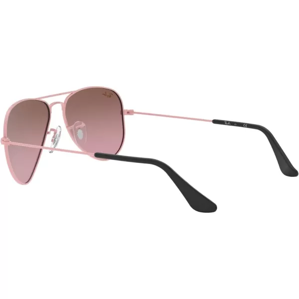 RayBan Junior Kids Rj9506s Metal Aviator SunglassesPinkPink Mirrored Silver Gradient