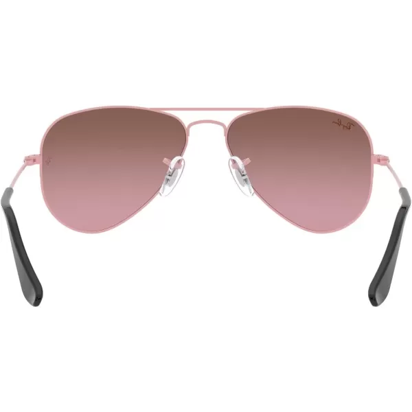 RayBan Junior Kids Rj9506s Metal Aviator SunglassesPinkPink Mirrored Silver Gradient