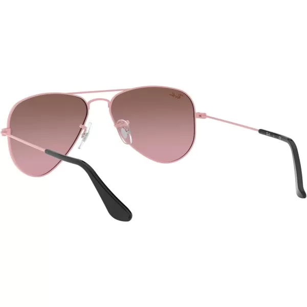 RayBan Junior Kids Rj9506s Metal Aviator SunglassesPinkPink Mirrored Silver Gradient