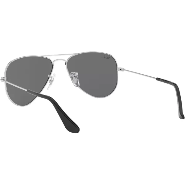 RayBan Junior Kids Rj9506s Metal Aviator SunglassesSilverGrey Mirrored Silver