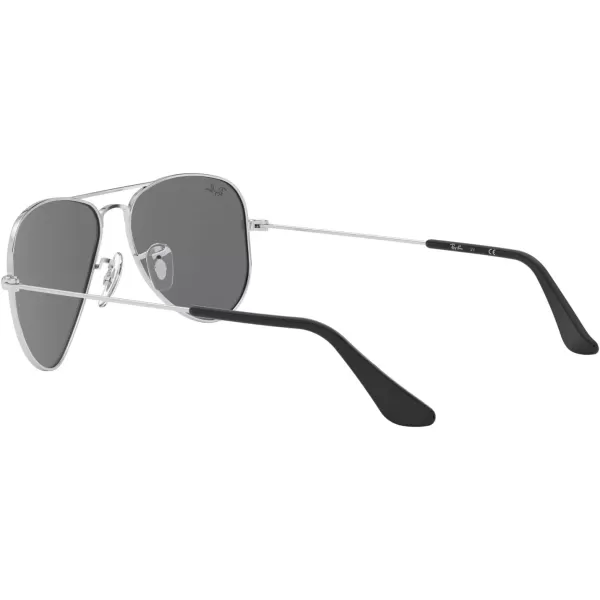 RayBan Junior Kids Rj9506s Metal Aviator SunglassesSilverGrey Mirrored Silver