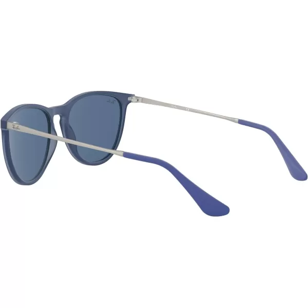 RayBan Junior RJ9060SF Erika Asian Fit Round Sunglasses Rubber Transparent BlueDark Blue 52 mmRayBan Junior RJ9060SF Erika Asian Fit Round Sunglasses Rubber Transparent BlueDark Blue 52 mm