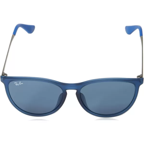 RayBan Junior RJ9060SF Erika Asian Fit Round Sunglasses Rubber Transparent BlueDark Blue 52 mmRayBan Junior RJ9060SF Erika Asian Fit Round Sunglasses Rubber Transparent BlueDark Blue 52 mm