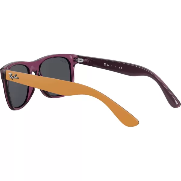 RayBan Junior RJ9069S Justin Square Sunglasses Transparent VioletDark Grey 48 mmRayBan Junior RJ9069S Justin Square Sunglasses Transparent VioletDark Grey 48 mm