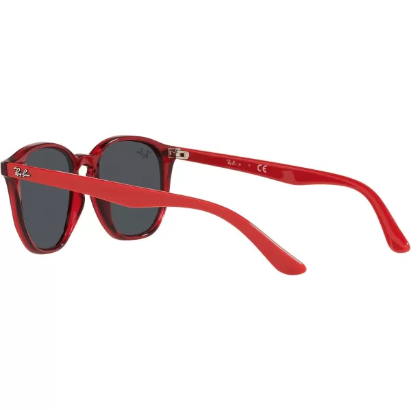 RayBan Junior RJ9070S Round Sunglasses Transparent RedDark Grey 46 mmRayBan Junior RJ9070S Round Sunglasses Transparent RedDark Grey 46 mm
