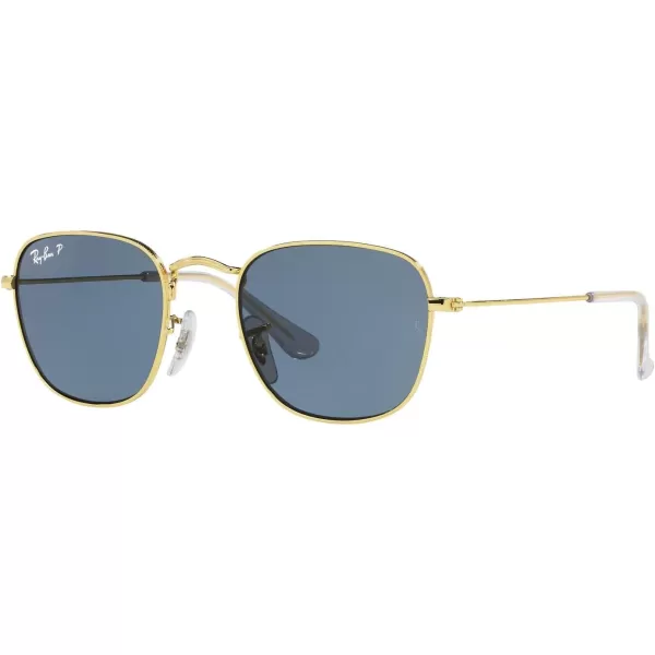 RayBan Junior RJ9557S Square Sunglasses Legend GoldDark Blue Polarized 46 mmRayBan Junior RJ9557S Square Sunglasses Legend GoldDark Blue Polarized 46 mm