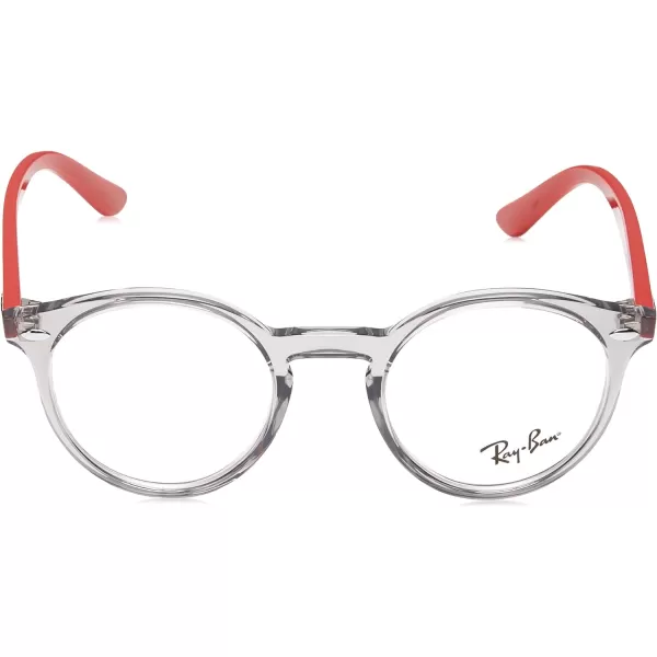 RayBan Junior RY1594 Round Prescription Eyeglass Frames Transparent GreyDemo Lens 44 mmRayBan Junior RY1594 Round Prescription Eyeglass Frames Transparent GreyDemo Lens 44 mm