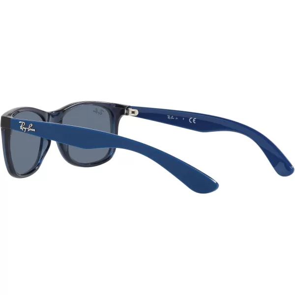 RayBan Junior Rj9062S Rectangular Sunglasses Transparent BlueDark Blue 48 mmRayBan Junior Rj9062S Rectangular Sunglasses Transparent BlueDark Blue 48 mm