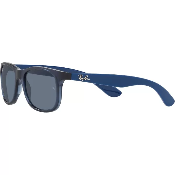 RayBan Junior Rj9062S Rectangular Sunglasses Transparent BlueDark Blue 48 mmRayBan Junior Rj9062S Rectangular Sunglasses Transparent BlueDark Blue 48 mm