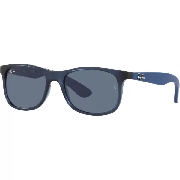 RayBan Junior Rj9062S Rectangular Sunglasses Transparent BlueDark Blue 48 mmRayBan Junior Rj9062S Rectangular Sunglasses Transparent BlueDark Blue 48 mm