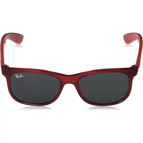RayBan Junior Rj9062S Rectangular Sunglasses Transparent RedDark Grey 48 mmRayBan Junior Rj9062S Rectangular Sunglasses Transparent RedDark Grey 48 mm