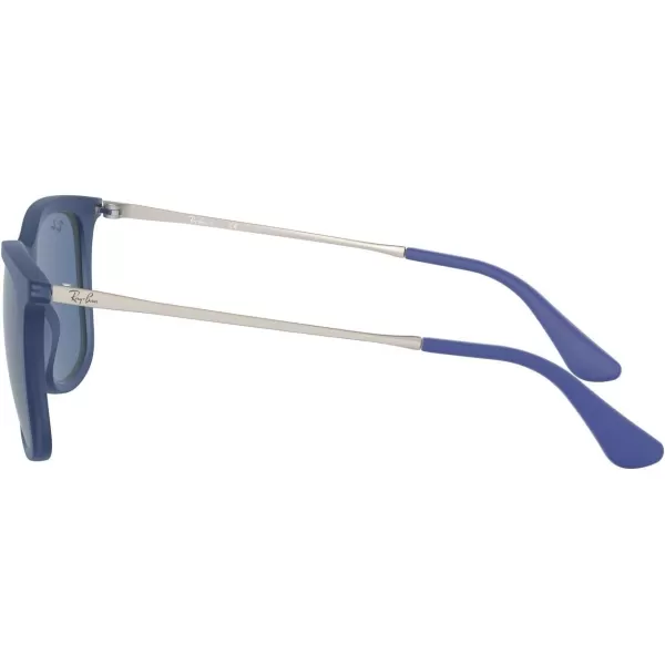 RayBan Junior Rj9063s Square Sunglasses Rubber Transparent BlueDark Blue 48 mmRayBan Junior Rj9063s Square Sunglasses Rubber Transparent BlueDark Blue 48 mm