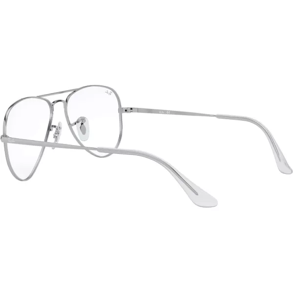 RayBan Junior Ry1089 Aviator Prescription Eyeglass Frames Light Blue on SilverDemo Lens 50 mmRayBan Junior Ry1089 Aviator Prescription Eyeglass Frames Light Blue on SilverDemo Lens 50 mm