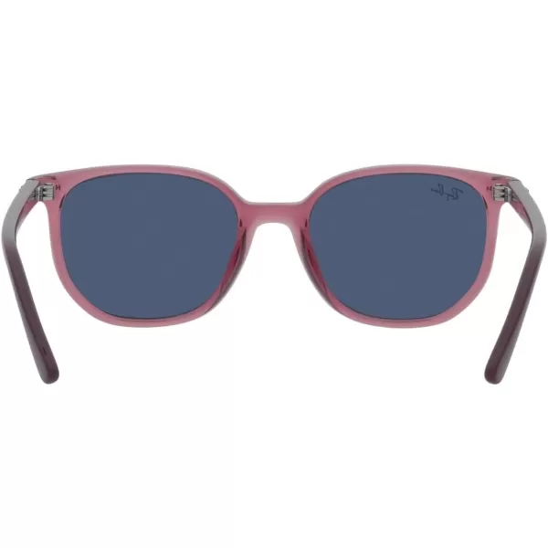 RayBan Juniors RJ9097s Elliot Square SunglassesTransparent PinkDark Blue