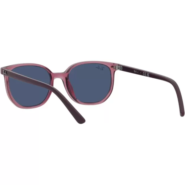 RayBan Juniors RJ9097s Elliot Square SunglassesTransparent PinkDark Blue