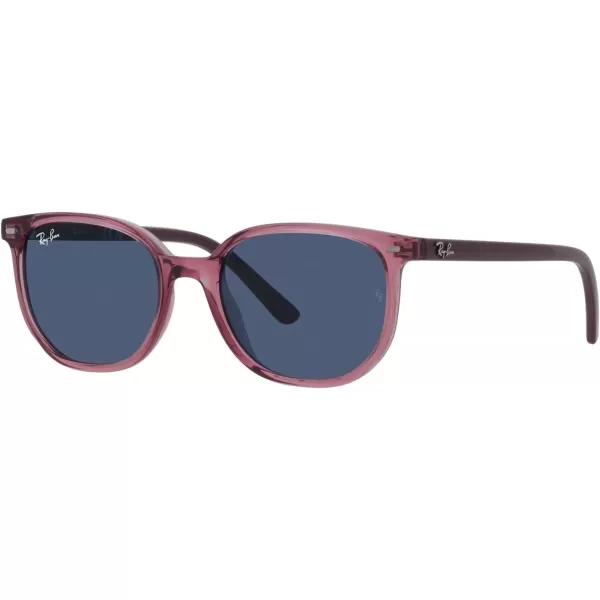 RayBan Juniors RJ9097s Elliot Square SunglassesTransparent PinkDark Blue