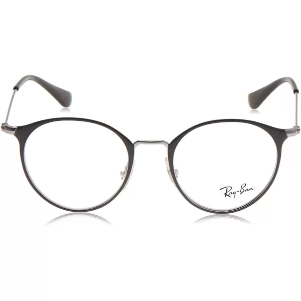 RayBan Kids RY1053 Round Prescription Eyeglass FramesGrey on GunmetalDemo Lens