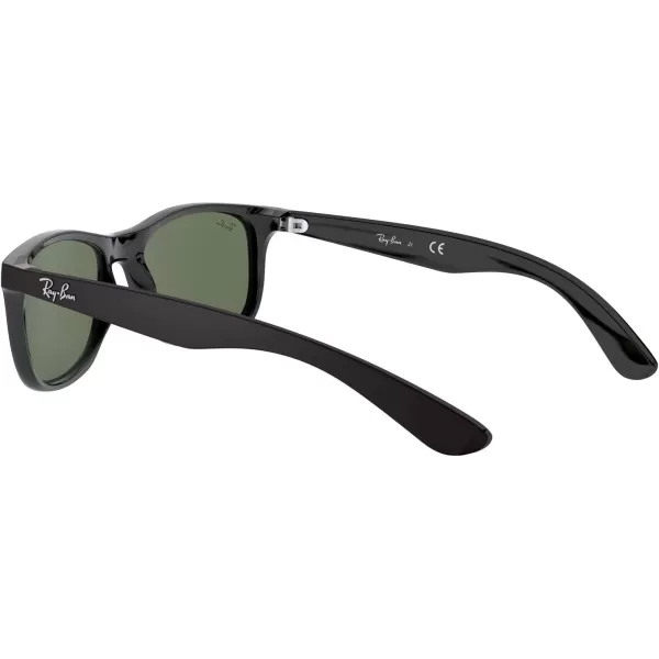 RayBan Kids Rj9062s Rectangular SunglassesMatte BlackDark Green