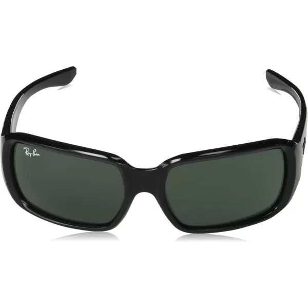 RayBan Kids Rj9072s Rectangular SunglassesBlackDark Green