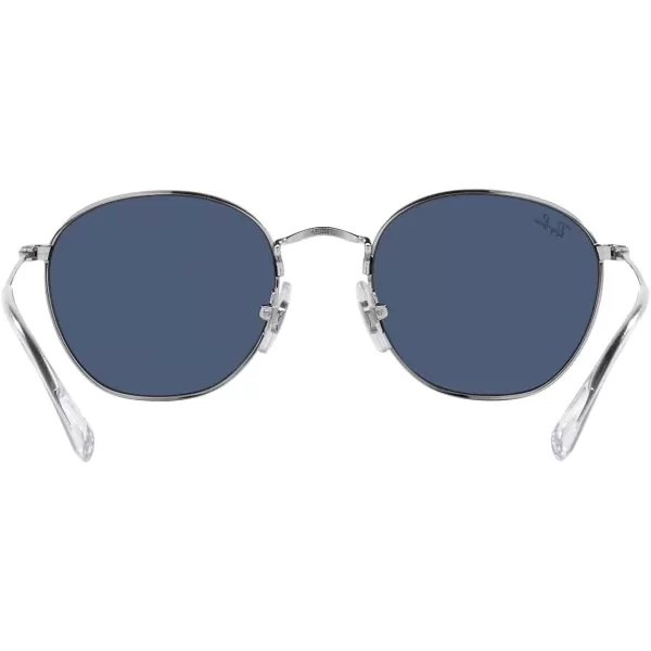 RayBan Kids Rj9572s Rob Round SunglassesSilverDark Blue