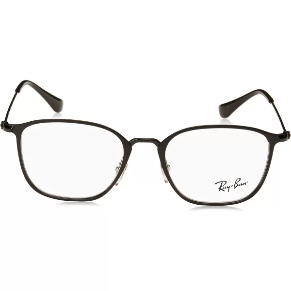 RayBan Kids Ry1056 Square Prescription Eyeglass FramesBlack on Matte BlackDemo Lens