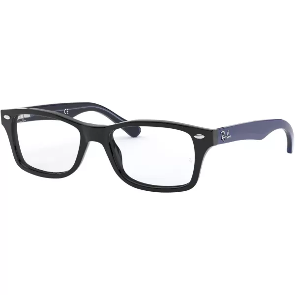 RayBan Kids Ry1531 Square Prescription Eyeglass FramesBlackDemo Lens