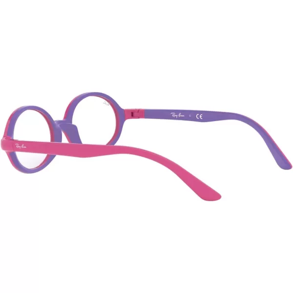 RayBan Kids Ry1545 Oval Prescription Eyeglass FramesFuchsia on Rubber VioletDemo Lens