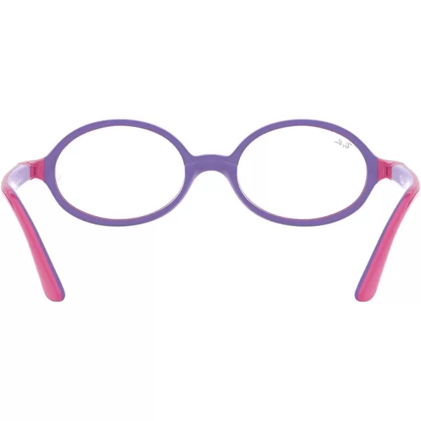 RayBan Kids Ry1545 Oval Prescription Eyeglass FramesFuchsia on Rubber VioletDemo Lens