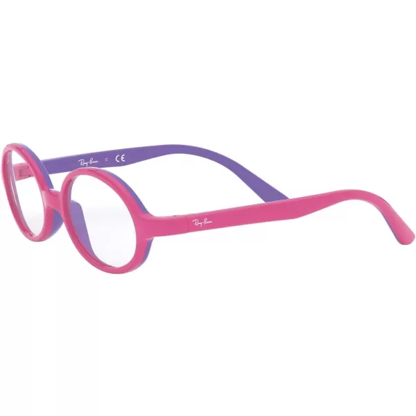 RayBan Kids Ry1545 Oval Prescription Eyeglass FramesFuchsia on Rubber VioletDemo Lens