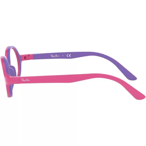 RayBan Kids Ry1545 Oval Prescription Eyeglass FramesFuchsia on Rubber VioletDemo Lens