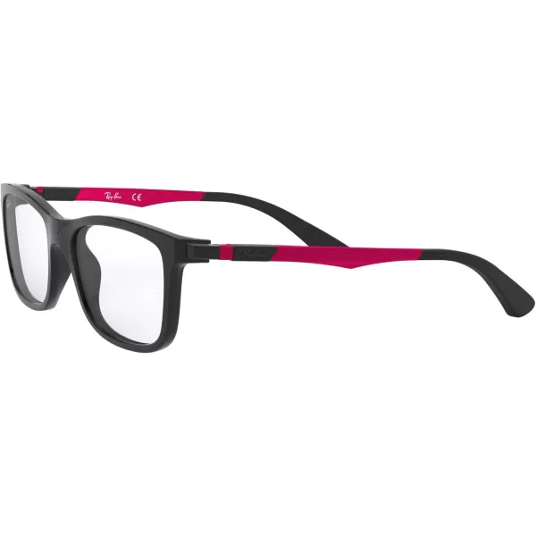 RayBan Kids Ry1549 Square Prescription Eyeglass FramesBlackPinkDemo Lens