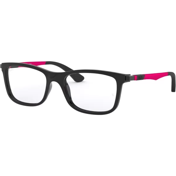 RayBan Kids Ry1549 Square Prescription Eyeglass FramesBlackPinkDemo Lens