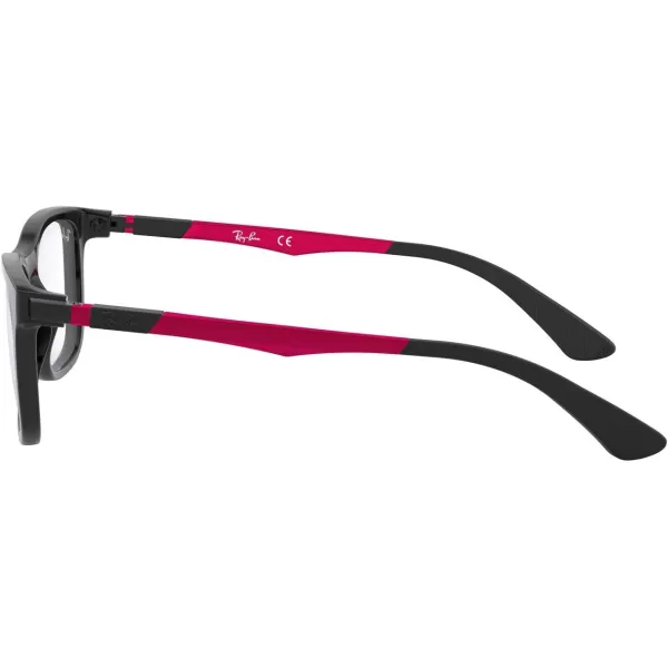 RayBan Kids Ry1549 Square Prescription Eyeglass FramesBlackPinkDemo Lens