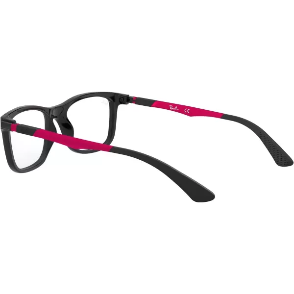 RayBan Kids Ry1549 Square Prescription Eyeglass FramesBlackPinkDemo Lens