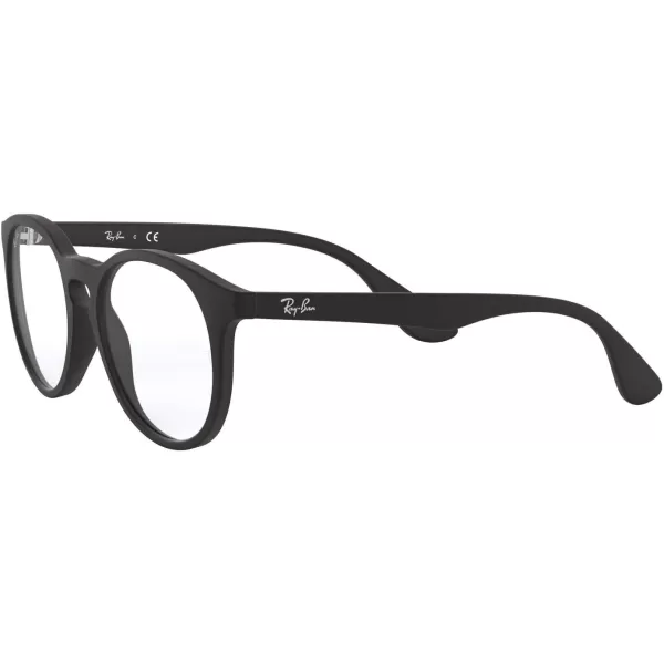 RayBan Kids Ry1554 Round Prescription Eyeglass FramesRubber BlackDemo Lens