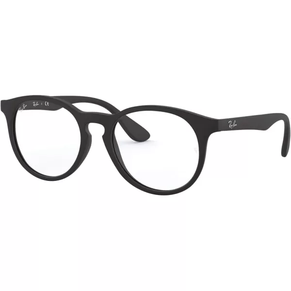 RayBan Kids Ry1554 Round Prescription Eyeglass FramesRubber BlackDemo Lens