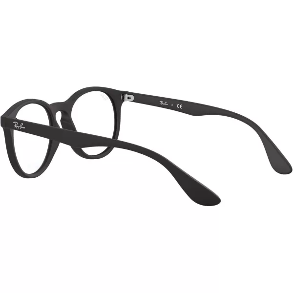 RayBan Kids Ry1554 Round Prescription Eyeglass FramesRubber BlackDemo Lens