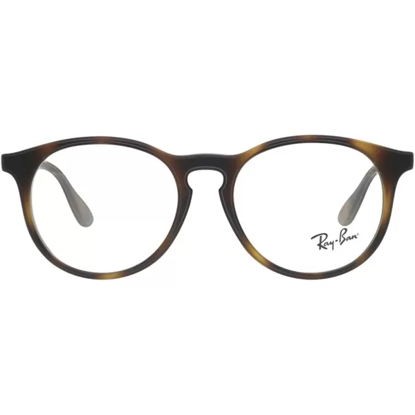 RayBan Kids Ry1554 Round Prescription Eyeglass FramesRubber HavanaDemo Lens