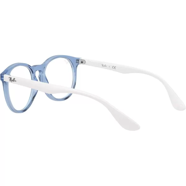 RayBan Kids Ry1554 Round Prescription Eyeglass FramesTransparent BlueDemo Lens