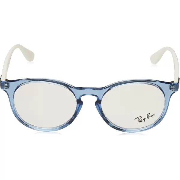 RayBan Kids Ry1554 Round Prescription Eyeglass FramesTransparent BlueDemo Lens